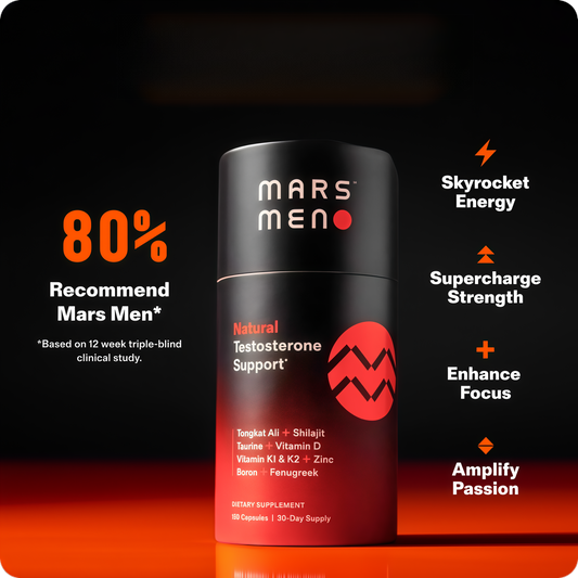 Testosterone Booster for Men - Natural Supplement Premium Tongkat Ali, Fenugreek, Shilajit & Boron - Male Support - Libido, Energy & Muscle Growth Support - 30 Servings